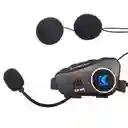Intercomunicador Con Cámara Fhd Casco Bluetooth Wifi Kr-m3