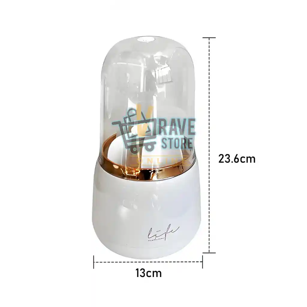 Organizador De Cosméticos 360° Con Cubierta Transparente