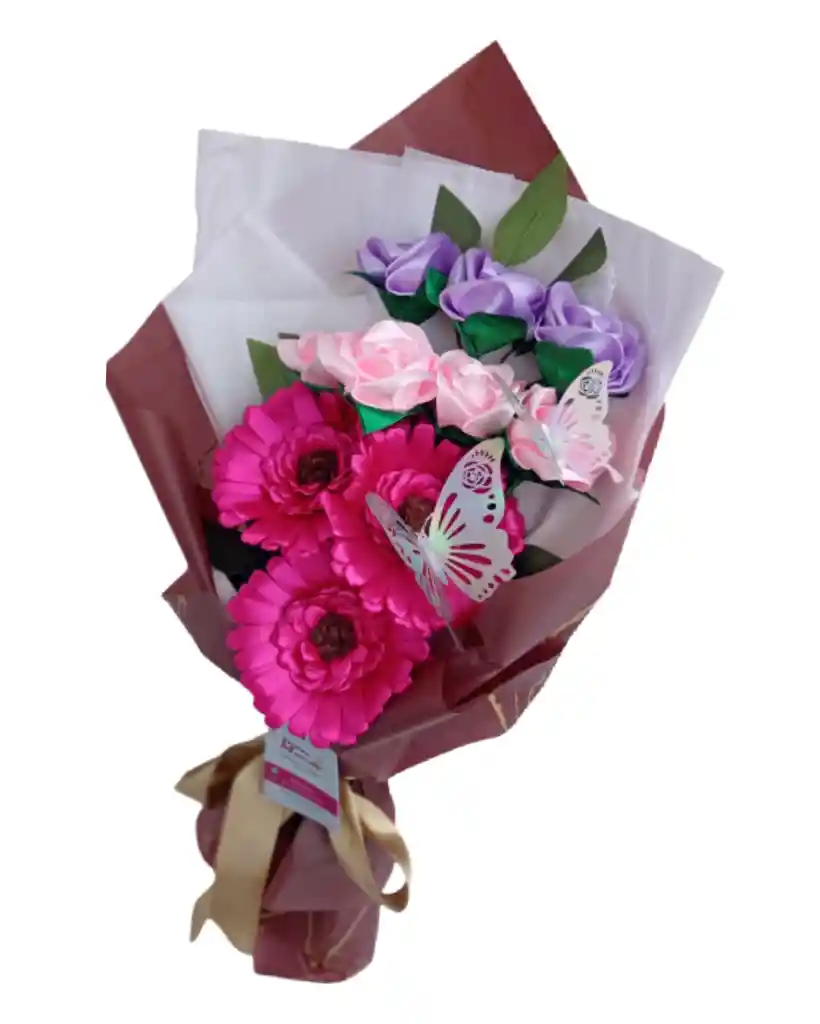 Ramo De Gerberas Y Rosas Unicornio