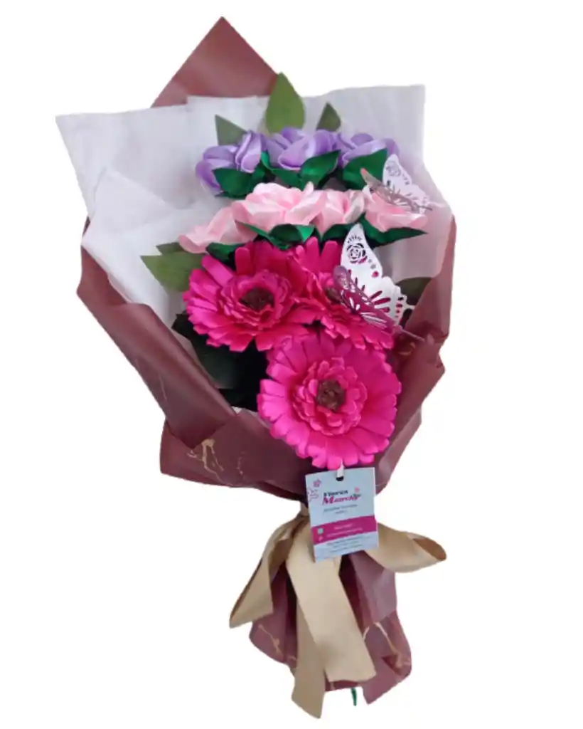 Ramo De Gerberas Y Rosas Unicornio