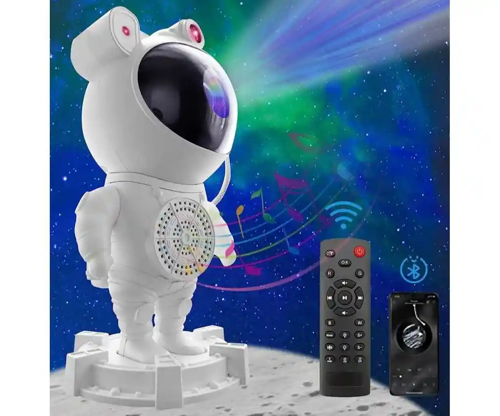 Proyector Astronauta Grande Con Musica Ambiente Y Bluetooh