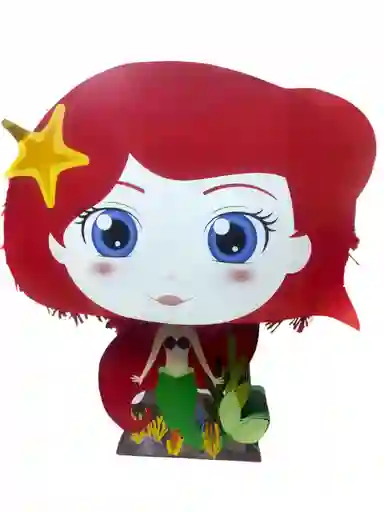 Piñata Pop De Sirenita Mar Para Fiestas Decoraciones