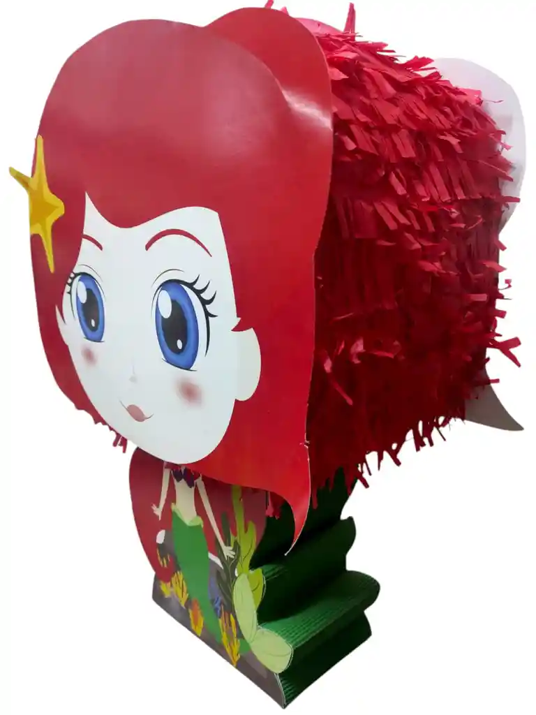 Piñata Pop De Sirenita Mar Para Fiestas Decoraciones