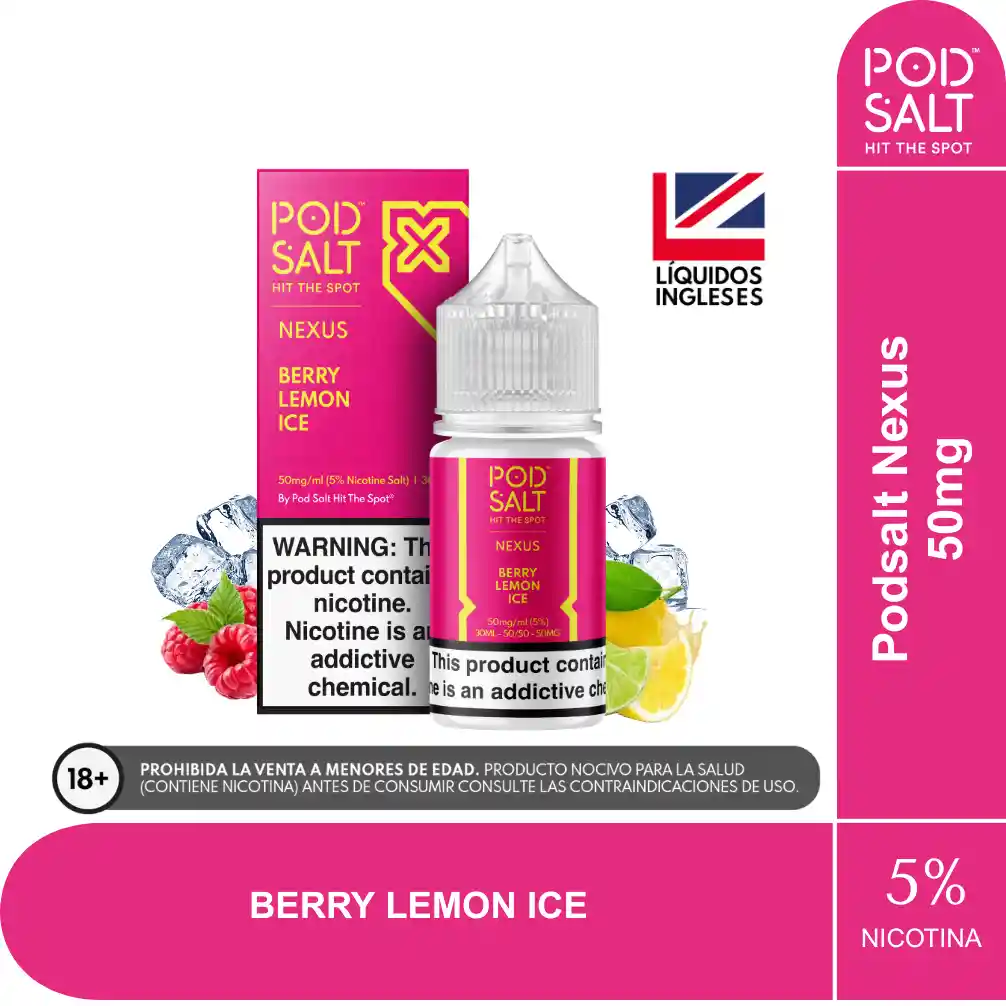 Sal De Nic Podsalt Berry Lemon Ice 30 Ml 5%