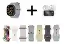 Combo Reloj Inteligente K25 + Audífonos Inalámbricos + 7 Correas Intercambiables
