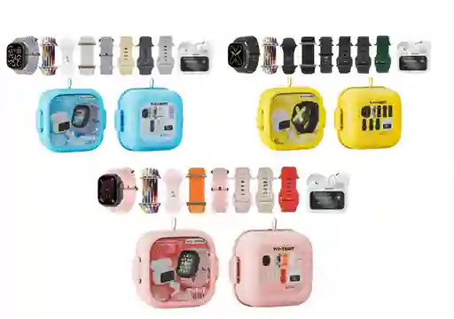 Combo Reloj Inteligente K25 + Audífonos Inalámbricos + 7 Correas Intercambiables
