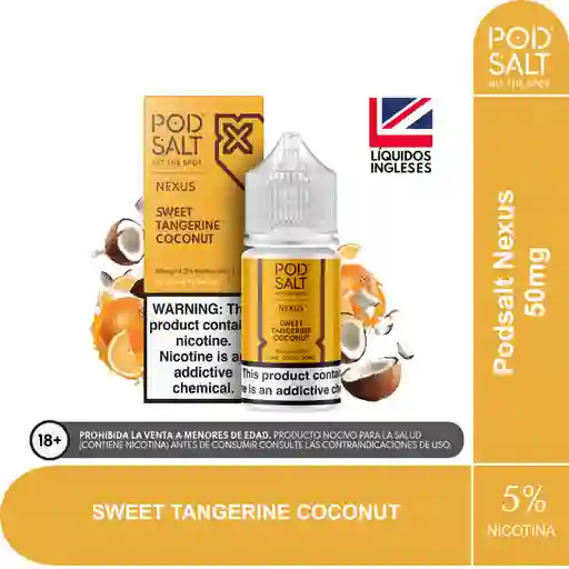 Sal De Nic Podsalt Sweet Tangerine Coconut 30 Ml 5%