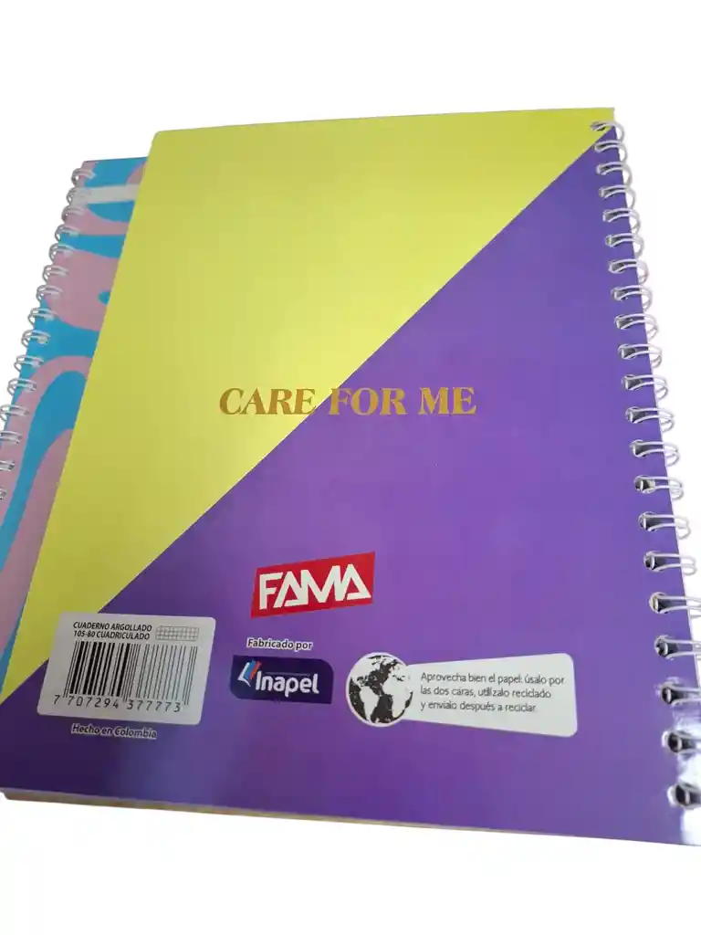 Cuaderno Argollado Grande Pasta Blanda De 105-80 Cuadriculado Mujer