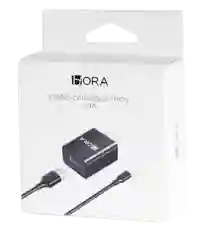 Cargador Tipo C Carga Rapida Negro Marca Hora