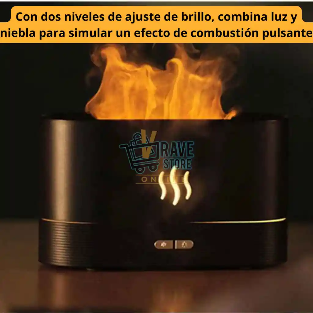 Humidificador Difusor Aromas Chimenea Esencia Aromaterapia