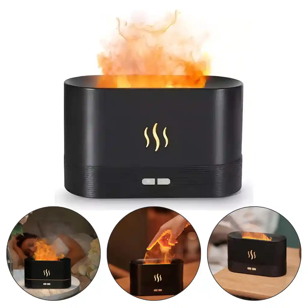 Humidificador Difusor Aromas Chimenea Esencia Aromaterapia