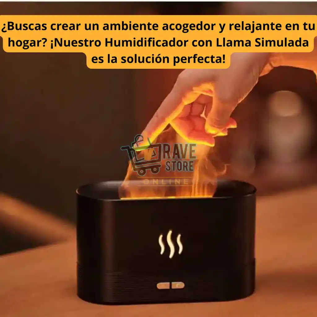 Humidificador Difusor Aromas Chimenea Esencia Aromaterapia
