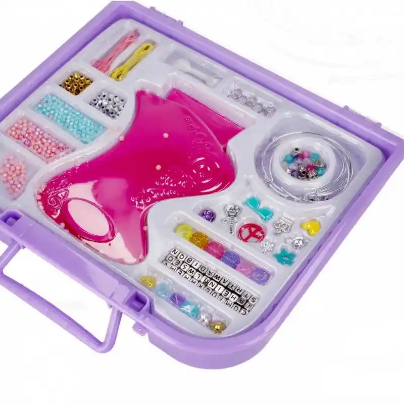 Kit Maleta Para Hacer Manilla Collares Niñas
