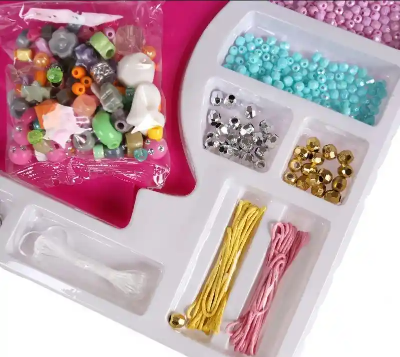 Kit Maleta Para Hacer Manilla Collares Niñas