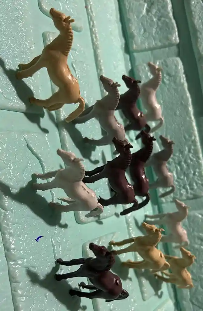 Animales Para Maqueta Caballo X12 Unidades Caballo X12 Unidades