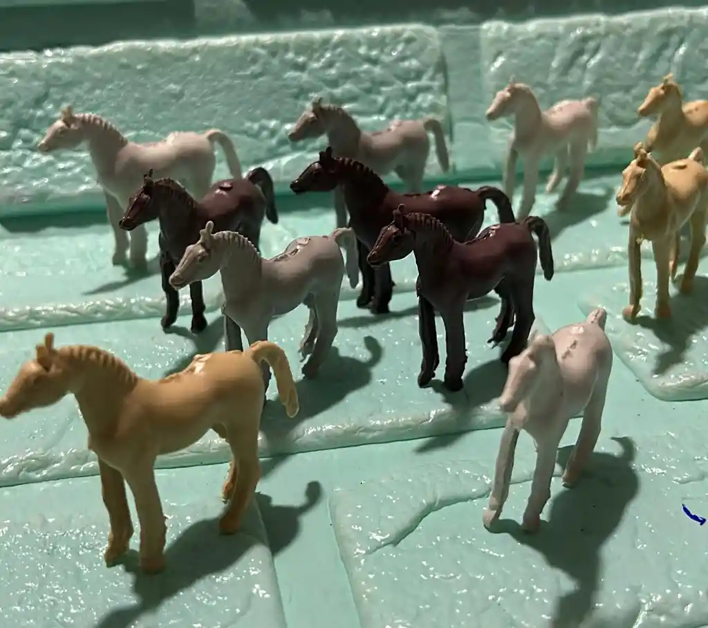 Animales Para Maqueta Caballo X12 Unidades Caballo X12 Unidades