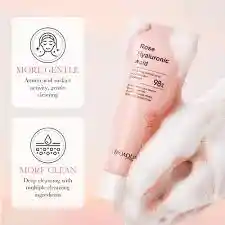 🌸 Limpiador Facial Bioaqua Rose Hyaluronic Acid | Hidratación 💧 & Frescura 🌿