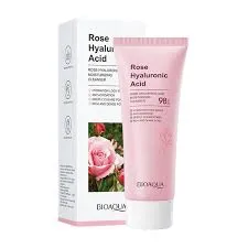 🌸 Limpiador Facial Bioaqua Rose Hyaluronic Acid | Hidratación 💧 & Frescura 🌿