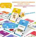 Lector De Tarjetas Español Y Inglés Para Niños 224 Palabras
