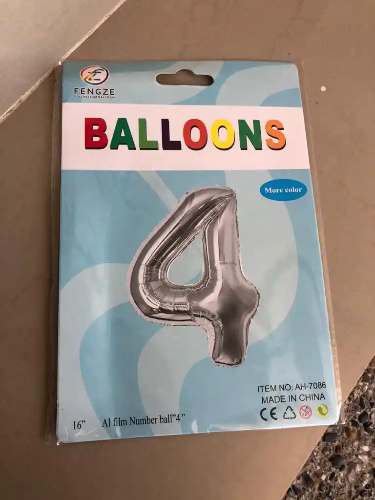 Número Inflables 16 Pulgadas