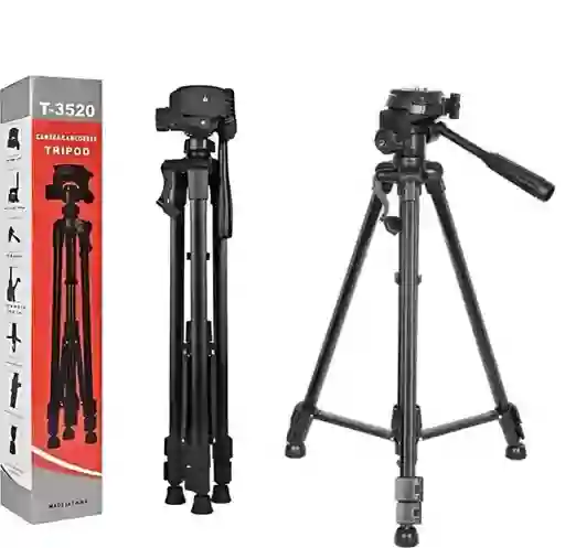 Tripode Base Profesional Camara + Estuche + Soporte Celular