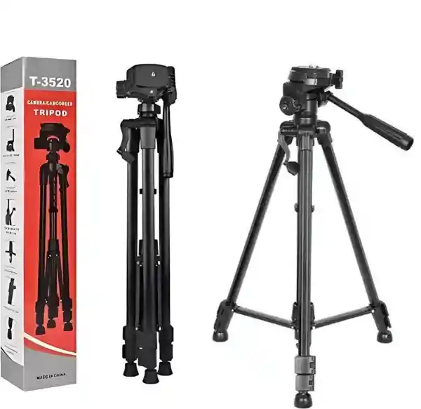 Tripode Base Profesional Camara + Estuche + Soporte Celular