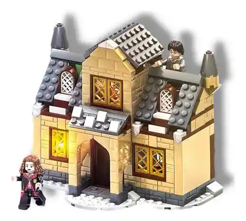 Juguete Bloques Armables Harry Potter Escuela De Magia Cabaña Luz Led - 86008 323 Piezas