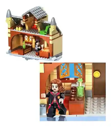 Juguete Bloques Armables Harry Potter Escuela De Magia Cabaña Luz Led - 86008 323 Piezas