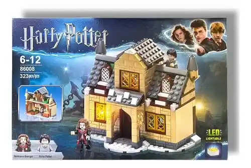 Juguete Bloques Armables Harry Potter Escuela De Magia Cabaña Luz Led - 86008 323 Piezas