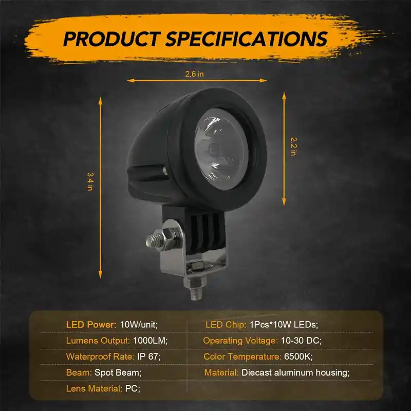Exploradora Luz Led Moto Carro Alta Potencia Ojo Angel 10 W