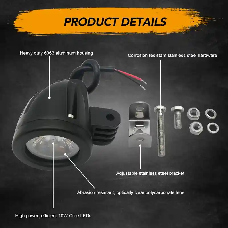 Exploradora Luz Led Moto Carro Alta Potencia Ojo Angel 10 W