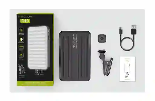 Selfieshow D10 Ultraportátil Luz Ajustable Cardán Mini
