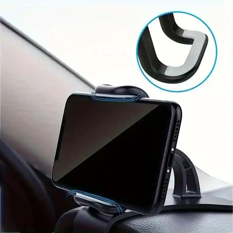 Soporte Para Teléfono De Auto Con Rotación 360°. ¡seguridad Y Comodidad En Tu Viaje