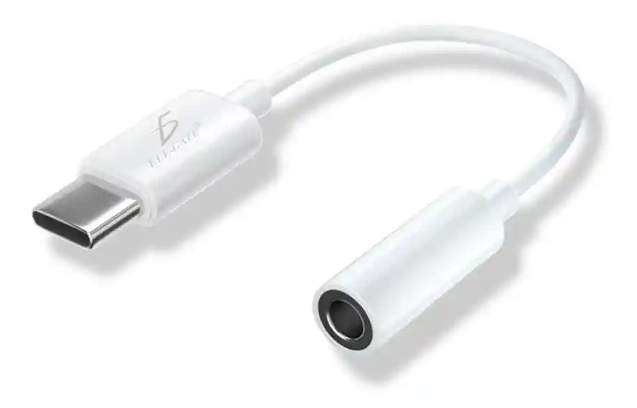 Adaptador Usb 3.1 Tipo-c A Auxiliar 3.5 Audifono Micrófono O Color Blanco