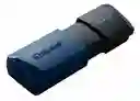 Memoria Usb Kingston Datatraveler Exodia M Retractil 64gb Color Azul