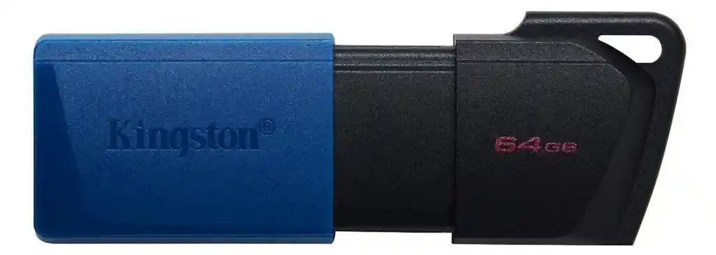 Memoria Usb Kingston Datatraveler Exodia M Retractil 64gb Color Azul