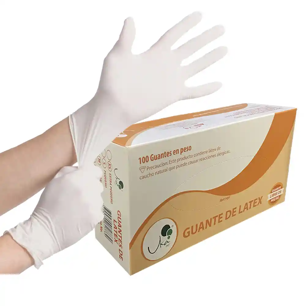 Guante Látex Sin Polvo X 100 Und Talla L