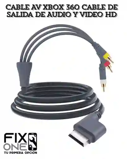 Cable Av Xbox 360 Cable De Salida De Audio Y Video Hd