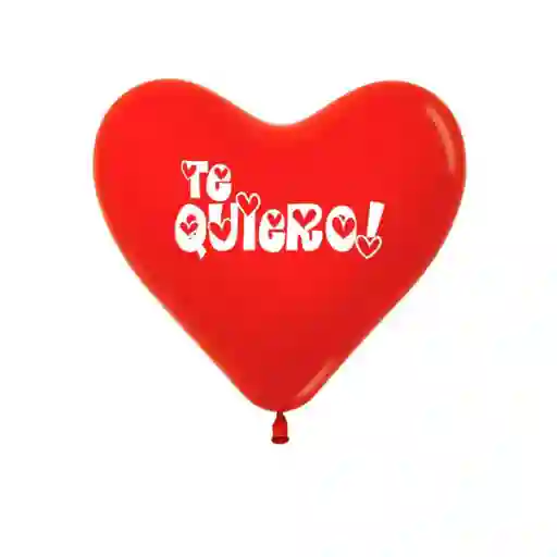 Globo Fashion Corazon Te Quiero Rojo
