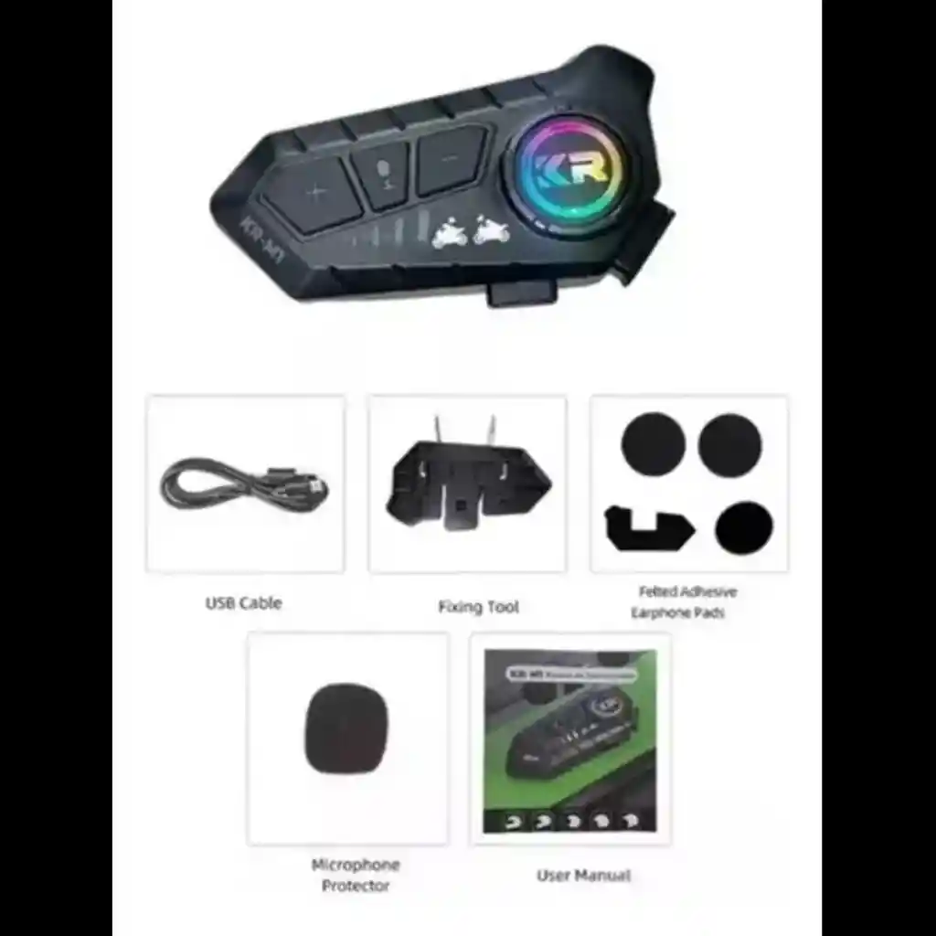 Intercomunicador Para Casco De Moto Kr-m1