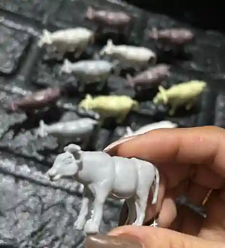Animales Para Maqueta Vacas X12 Unidades Vacas X12 Unidades