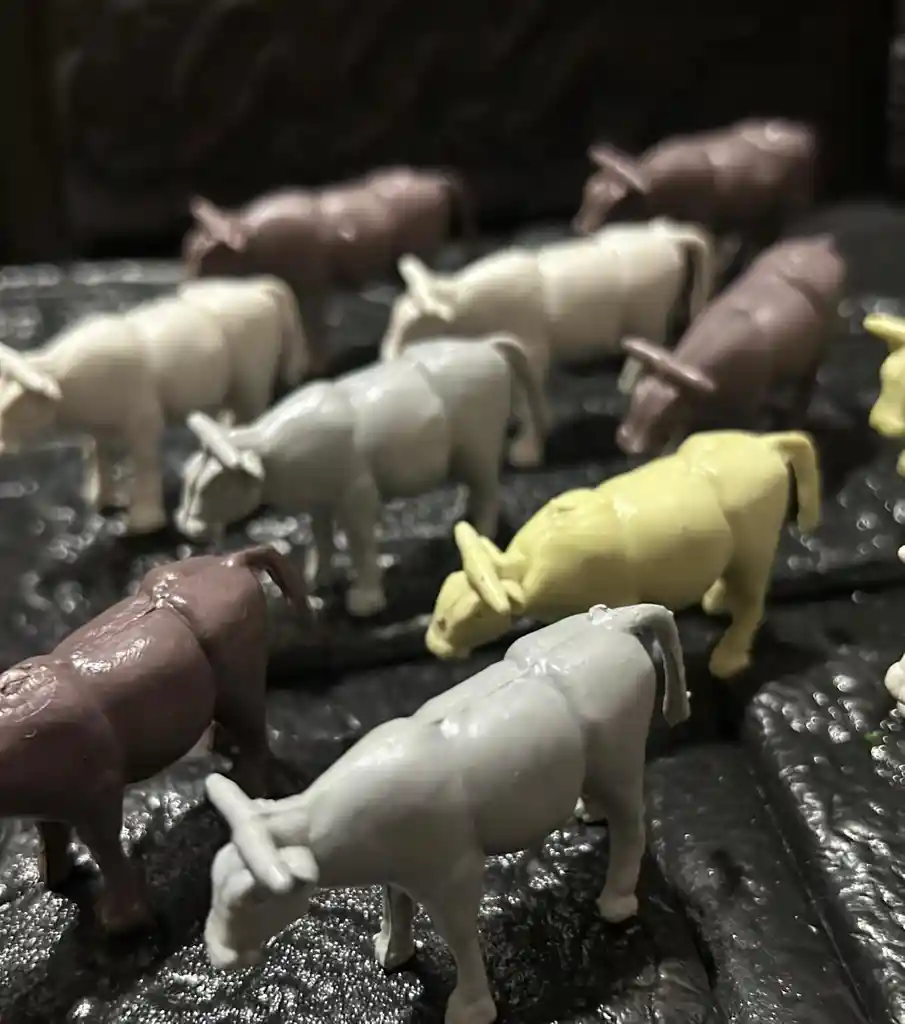 Animales Para Maqueta Vacas X12 Unidades Vacas X12 Unidades