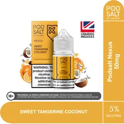Sal De Nic Podsalt Sweet Tangerine Coconut 30 Ml 5%
