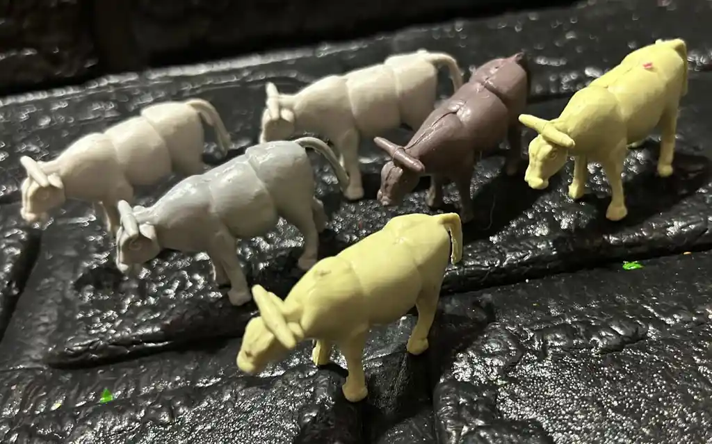 Animales Para Maqueta Vacas X6 Unidades Vacas X6 Unidades