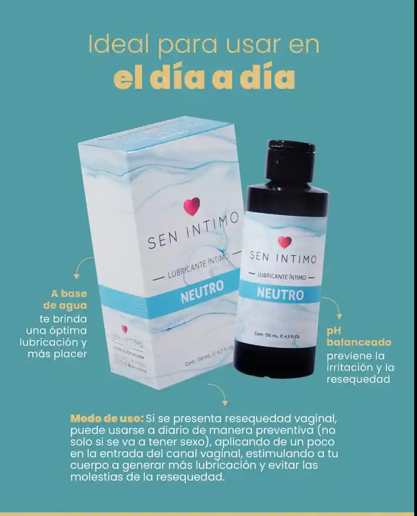 Lubricante Intimo Neutro Sen Intimo 250ml