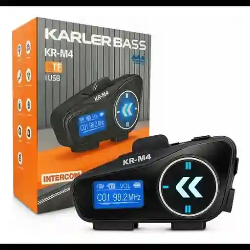 Intercomunicador Kr-m4 Para Cascos De Moto