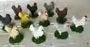 Animales Para Maqueta Gallinas X12 Unidades Gallinas X12 Unidades