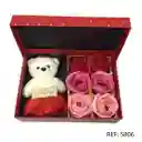 Caja Rosas X6 Oso