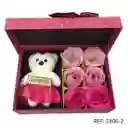 Caja Rosas X6 Oso