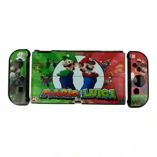 Acrilico Rigido De Diseño Mario Y Luigi Compatible Switch Oled